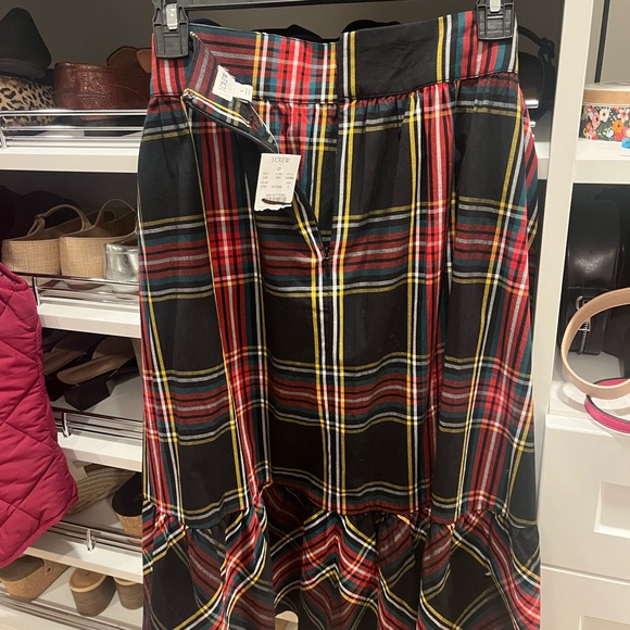 NWT j. Crew factory Tartan Midi Skirt - Picture 2 of 2
